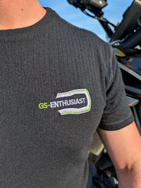 T-Shirt aus Merinowolle mit gesticktem Logo