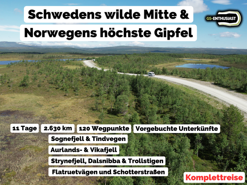 Komplettreise 2026: Schwedens wilde Mitte & Norwegens höchste Gipfel