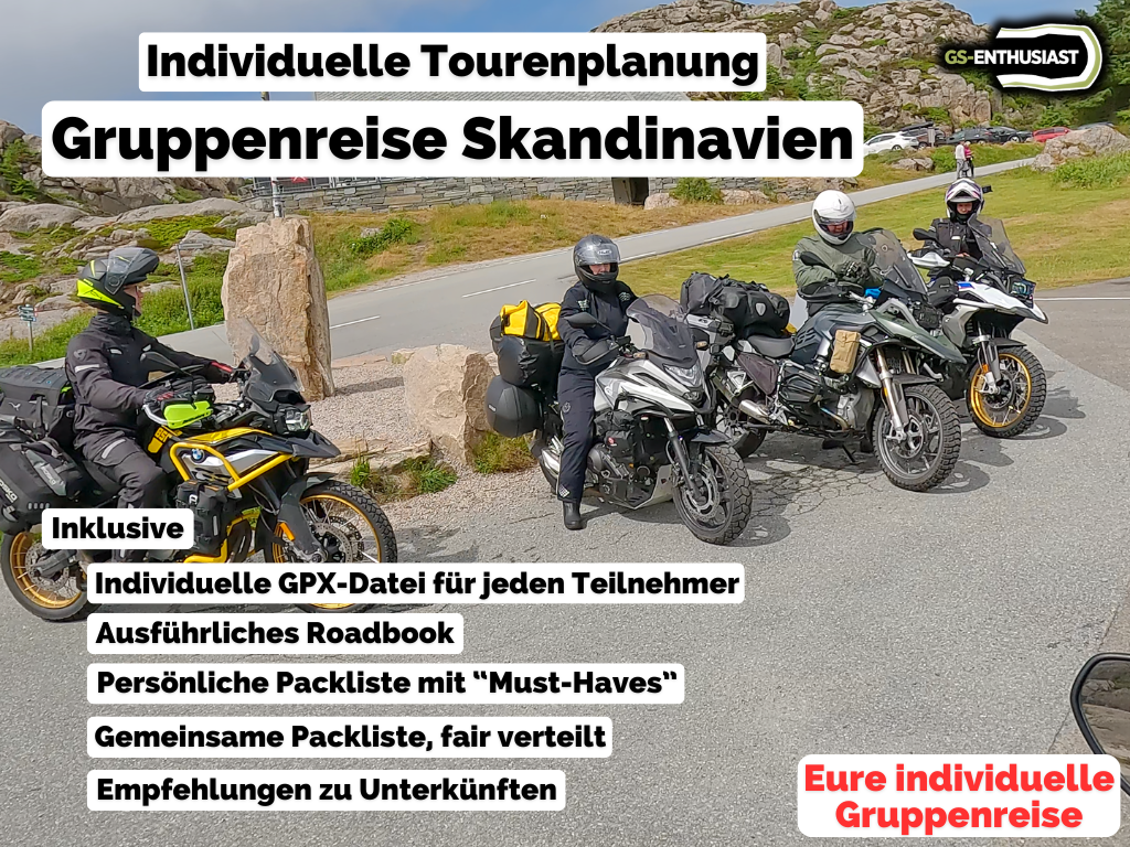 Individuell geplante Motorrad-Gruppenreisen durch Skandinavien: Gemeinsam durch die schönsten Landschaften